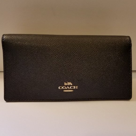 $79 *NEW* COACH Black Bifold Wallet - Picture 5 of 11